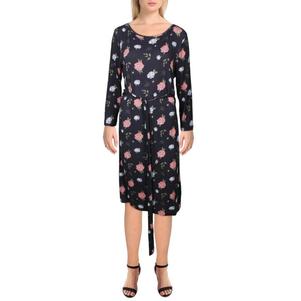 Barbour Pink Floral Sheath Dress Long Sleeve